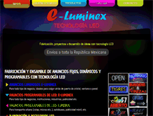 Tablet Screenshot of e-luminex.com